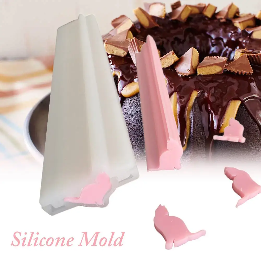 В форме кота силиконовый Колонка форма для мыла с круглой трубкой Кот в трубки