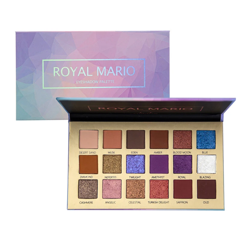 

ROYAL MARIO 18 COLORS MASHED POTATO EYE SHADOW PLATE MERMAID COLOR MATTE GLOSS HIGH LIGHT MAKEUP EYESHADOW PALETTE FOR PARTY