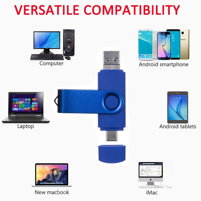USB флеш накопитель BiNFUL OTG 3 в 1 Type C и Micro для телефона 512 ГБ 256 128 64 32 16 ГБ|USB