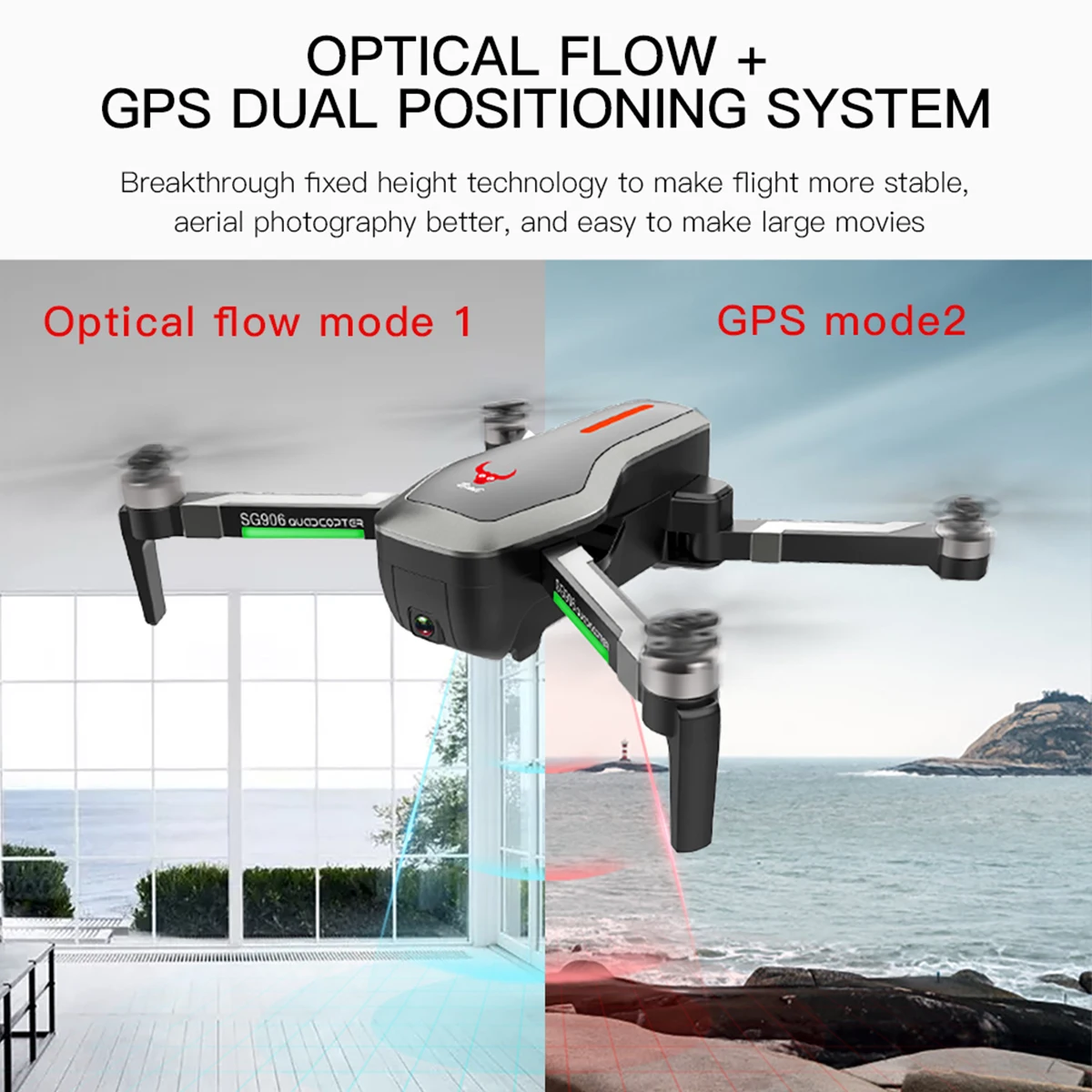 SG906 Дрон с двумя камерами gps 5G wifi FPV камера 4K Дрон селфи складной Радиоуправляемый Дрон с камерой дроны gps