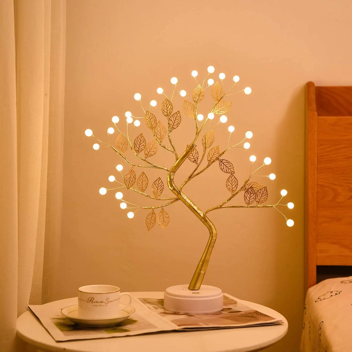 

Led Fairy Night Light LED Christmas Tree Night Lamp Battery USB Operated Bedside Study Lamp For Room Desk Holiday Lighting Decor