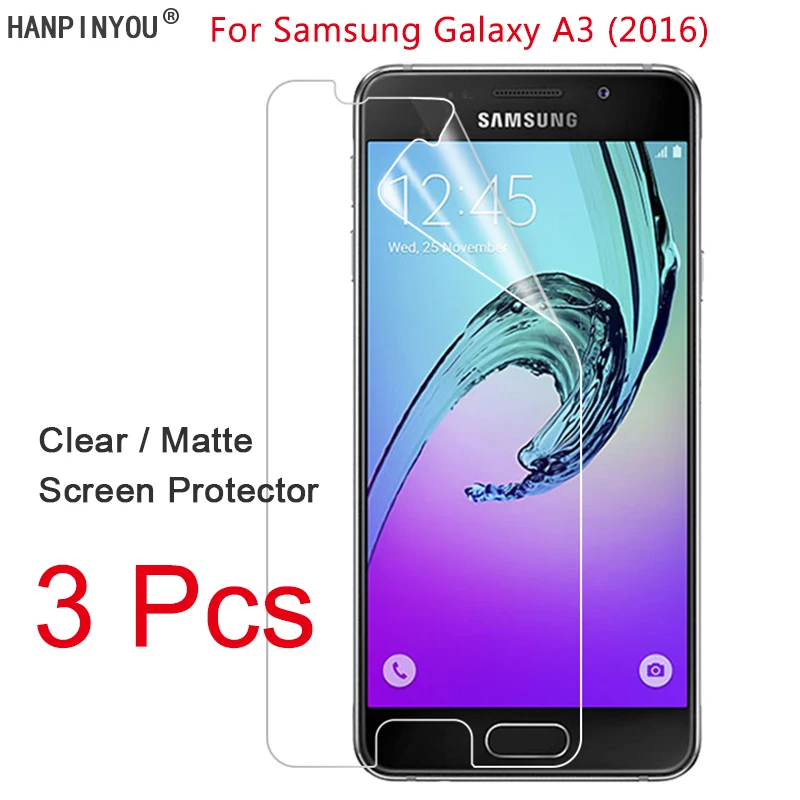 3 шт./лот для Samsung Galaxy A3 (2016) A3100 A310 HD Прозрачная/Антибликовая матовая защитная