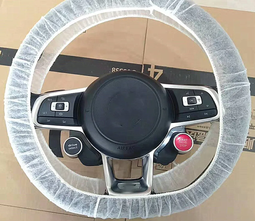 Лаванда Для Golf 7 рулевое колесо Weel R lien GTI с audi R8 TTS кнопка остановки двигателя 4S0 951 523 E углеродного волокна - Цвет: Лаванда