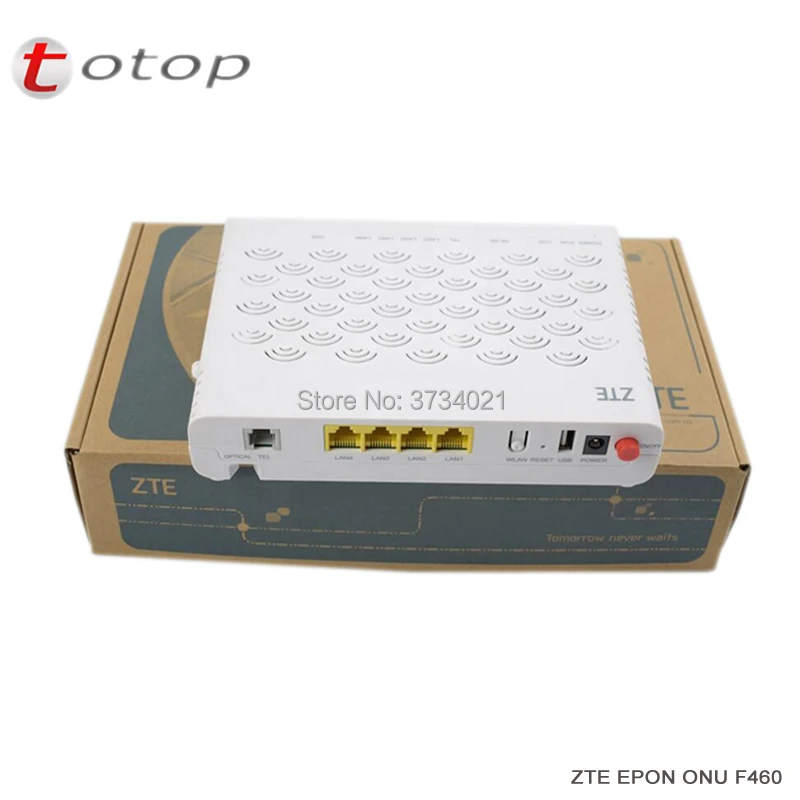 1GE 3FE с беспроводным WIFI ZTE F460 ONT EPON ONU английская прошивка epon onu для оптоволоконного