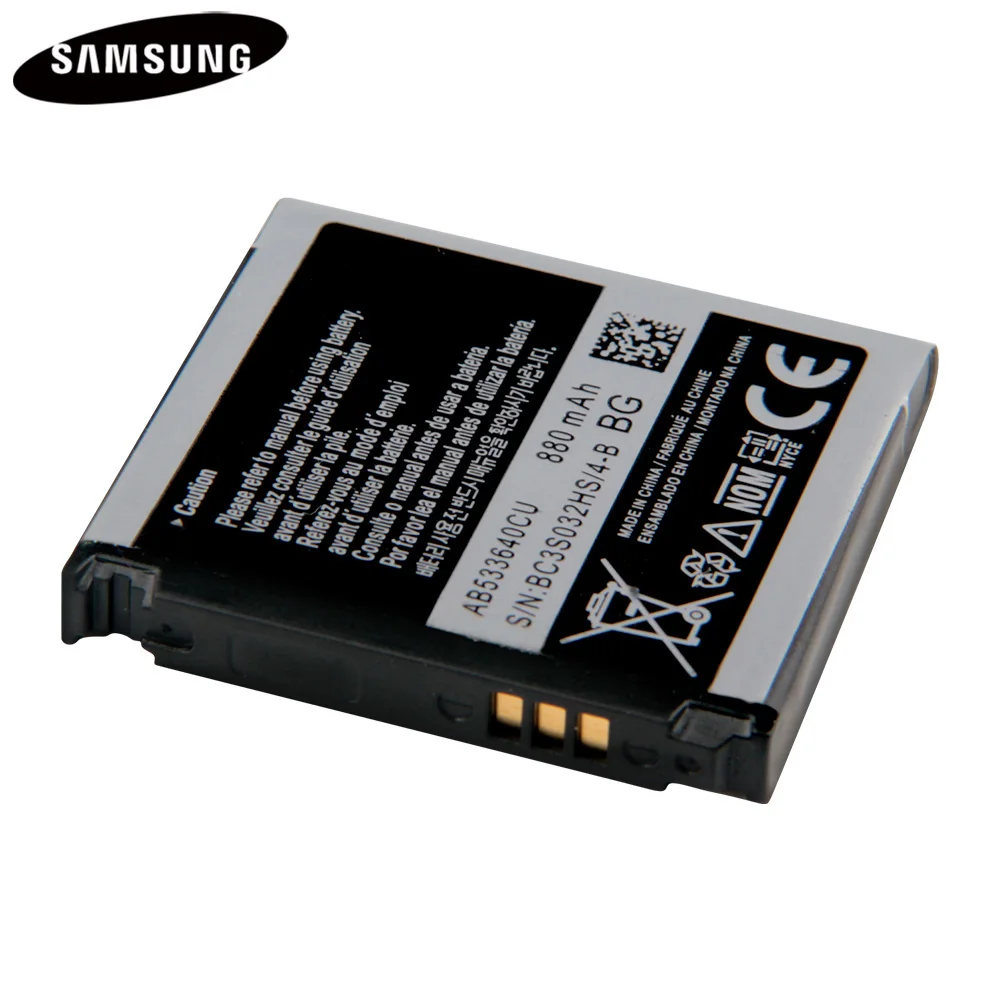 Оригинальный аккумулятор AB533640CU AB533640CC AB533640CK AB533640CE для Samsung S6888 G500 S3600C S3930C S3601 S3600c
