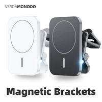 Magnetic Car Air Vent Phone Holder Mount 15W Fast Wireless Charger Compatible with Magsafe Case for iPhone Pro Mini Max
