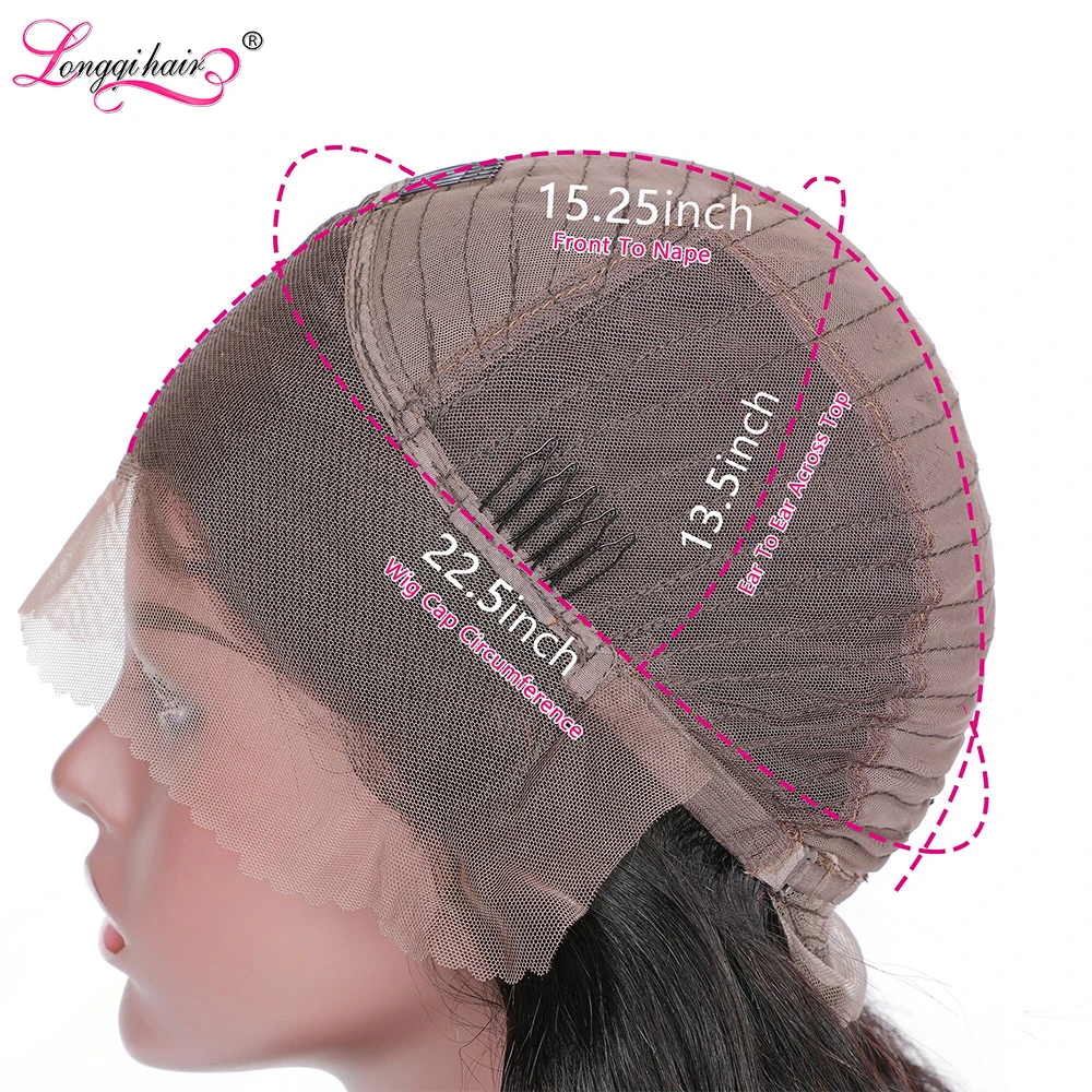 Парик с объемной волной 13X4 парики из человеческих волос на сетке спереди