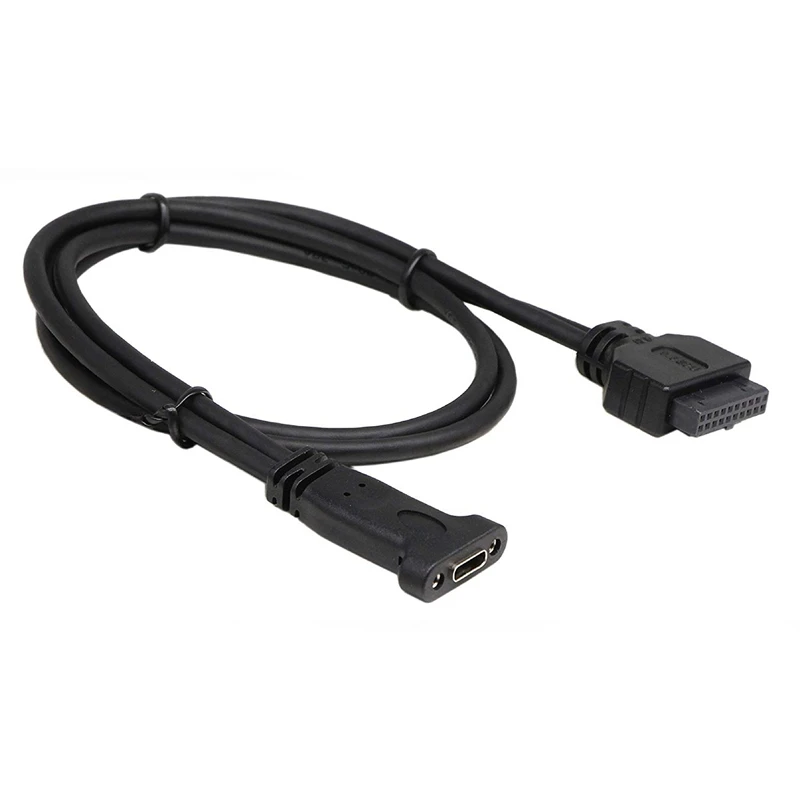 USB 3 0 20 Pin к C Передняя панель кабель заголовка гнездо Type гнездовой панели