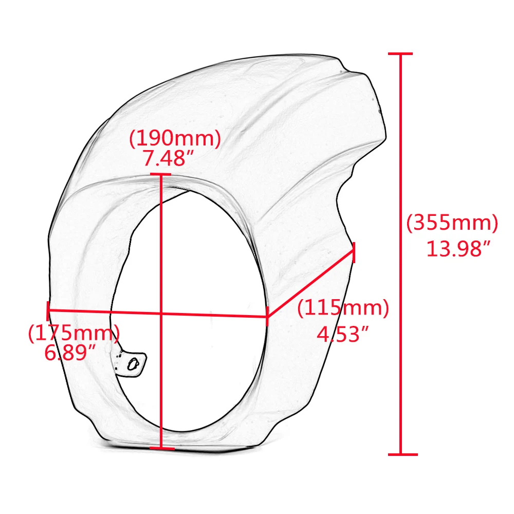 Передняя обтекательная крышка мотоцикла матовая черная обтекатель для лобового