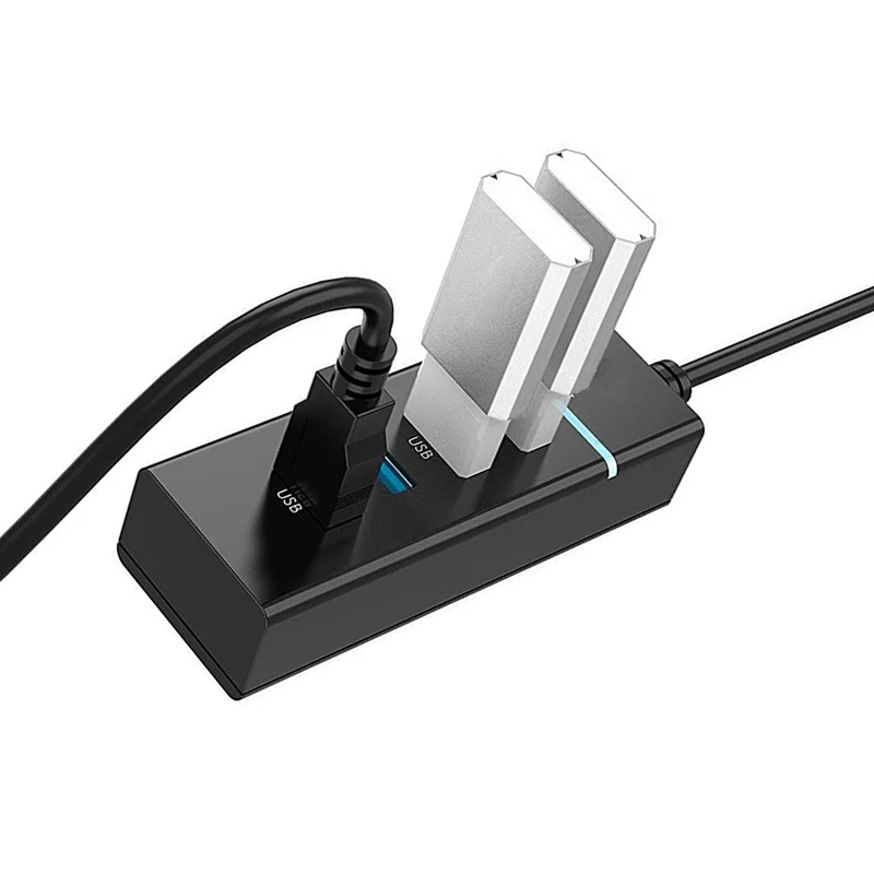 4 порта USB 3 0 HUB 5 Гбит/с Суперскоростной мини концентратор для Windows /Mac OS/Linux черные