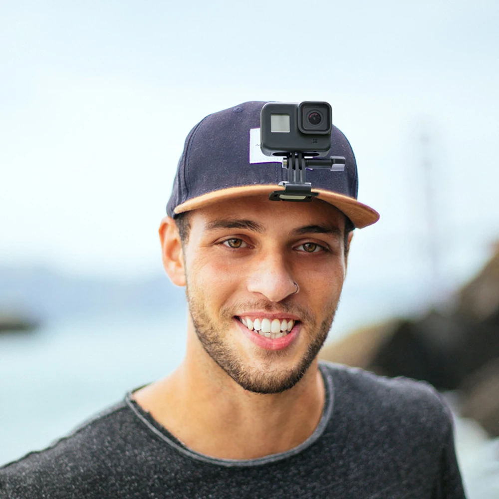 Вращающийся зажим для рюкзака шляпы Крепление с винтом Gopro Hero 9 8 7 6 4 Session SJCAM