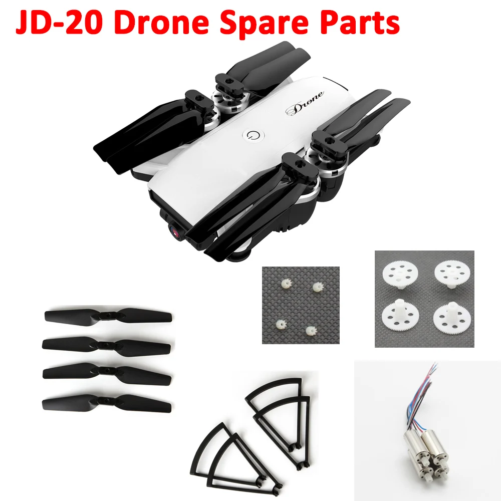

JD-20 Wifi Folding Dron Propeller Protective Frame Main Motor Big Gear Motor Gear Spare Part for 4DRC JD-20 Quadcopter Accessory