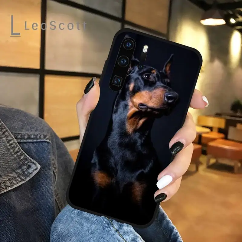 

cute funny aesthetic animal Silhouette Dog Phone Case For Huawei honor Mate P 9 10 20 30 40 Pro 10i 7 8 a x Lite nova 5t