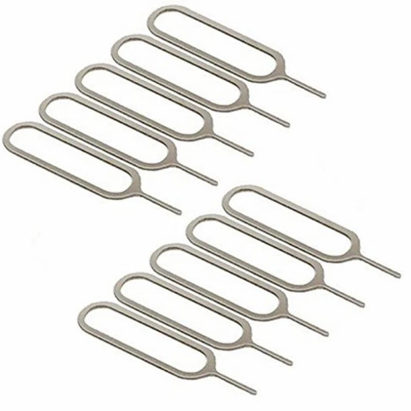 Metal Sim Card Tray Removal Eject Pin Key Tool Steel Needle Opener For iPhone iPad Samsung S10 Plus Huawei Xiaomi Mobile Phone