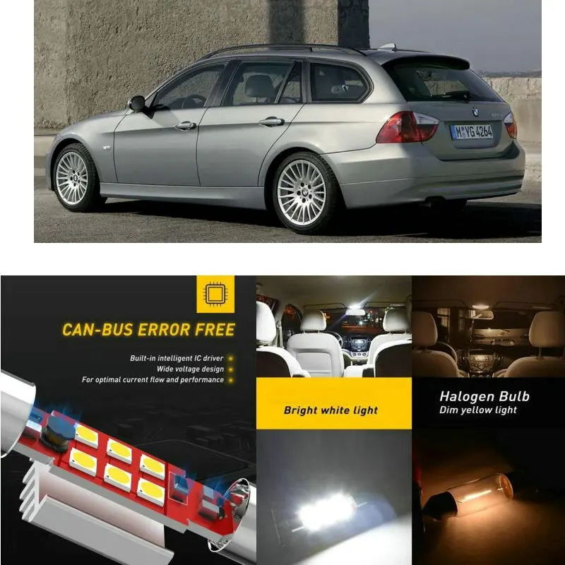 Светодиодные внутренние автомобильные фонари для Bmw e93 Convertible e91 Touring внутренний