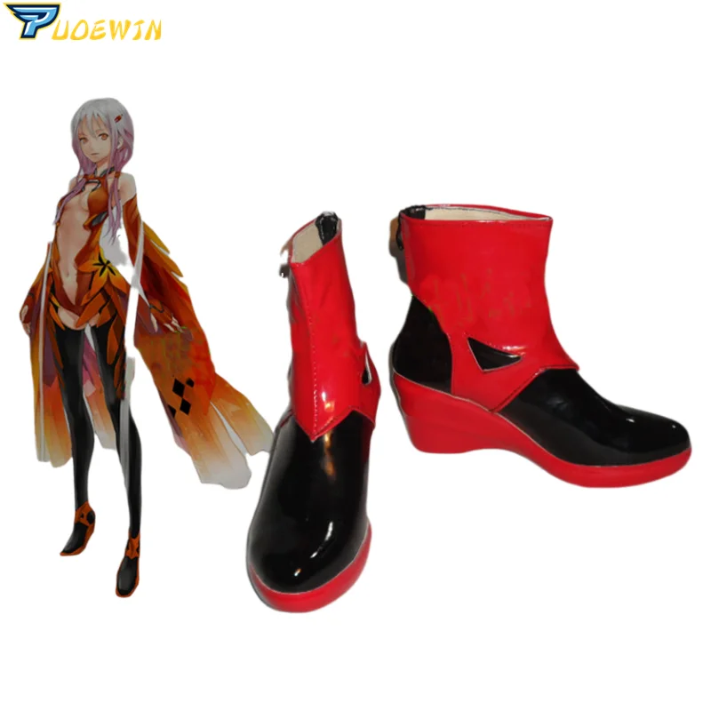 Новые туфли для косплея Guilty Crown Yuzuriha Inori вечерние сапоги на заказ в стиле аниме|boots