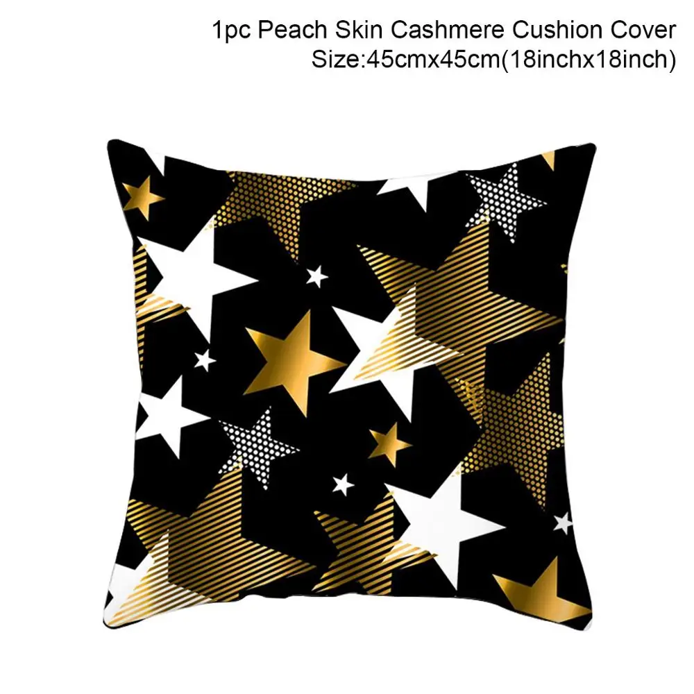 Black Pillowcase 17 FENGRISE Merry Christmas чехол для подушки рождественские украшения Navidad рождественские украшения для дома счастливый год Рождество - Цвет: Black Pillowcase 17
