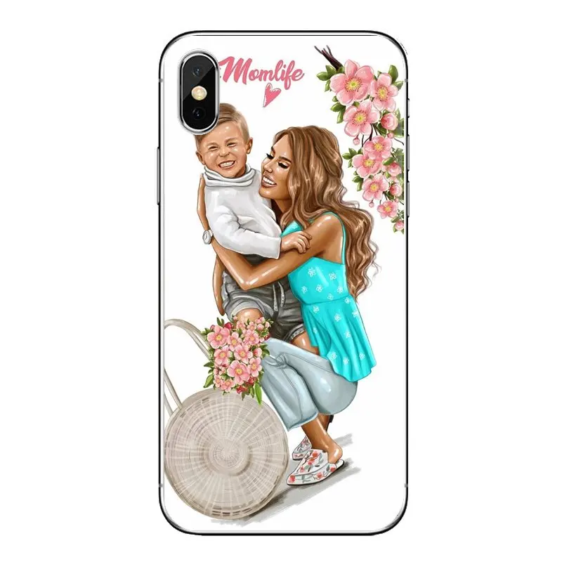 Черный коричневый волос для мамы и девочки Королева huawei G7 G8 P7 P8 P9 P10 P20 P30 Lite Mini Pro P
