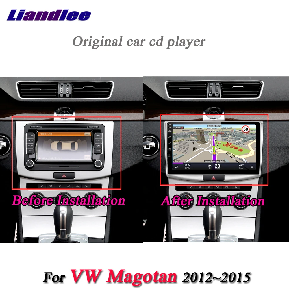 

Liandlee Android System For Volkswagen Magotan Passat B6 B7 CC 2012~2015 Radio GPS Wifi Navi Navigation HD Stereo Multimedia