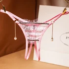 Женское сексуальное нижнее белье, кружевные трусики размера плюс, женские стринги, Сексуальное белье для девушек, стринги размера плюс, металлическая цепочка XXS-XXXL, 2222