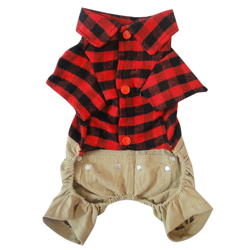 Классическое платье в клетку Стиль для домашних животных собак одежда