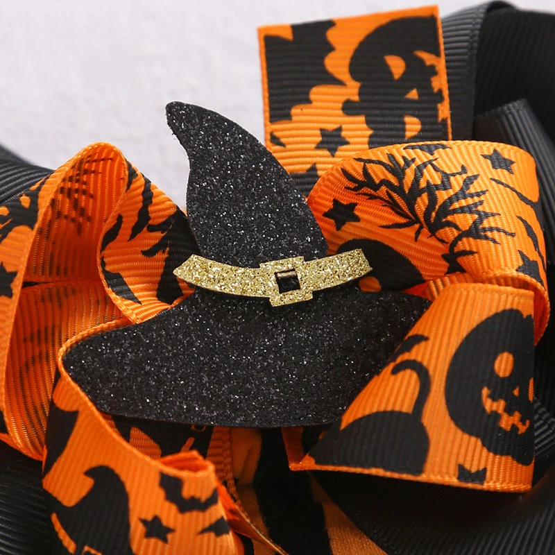

1PC Bowknot Hairband Pumpkin Halloween Headband Hair Accessories For Women Girls Nylon Christmas Gifts Head Band Wholesale