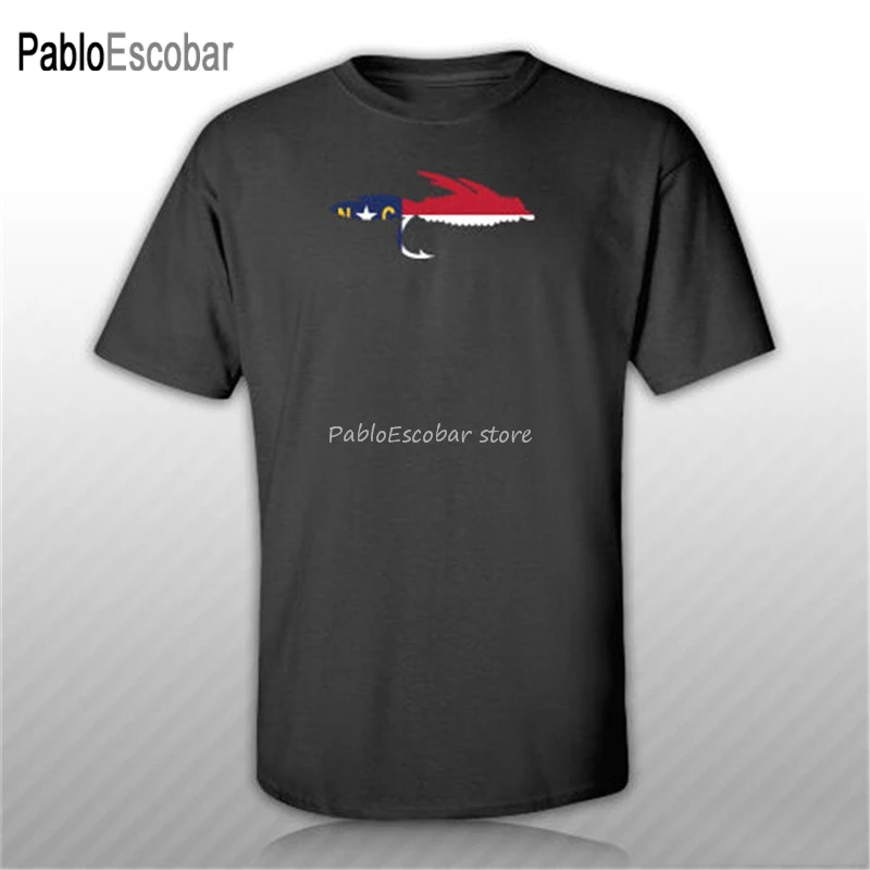 Футболка с Северной Каролиной для ловли нахлыстом футболка ЧПУ рыболовная