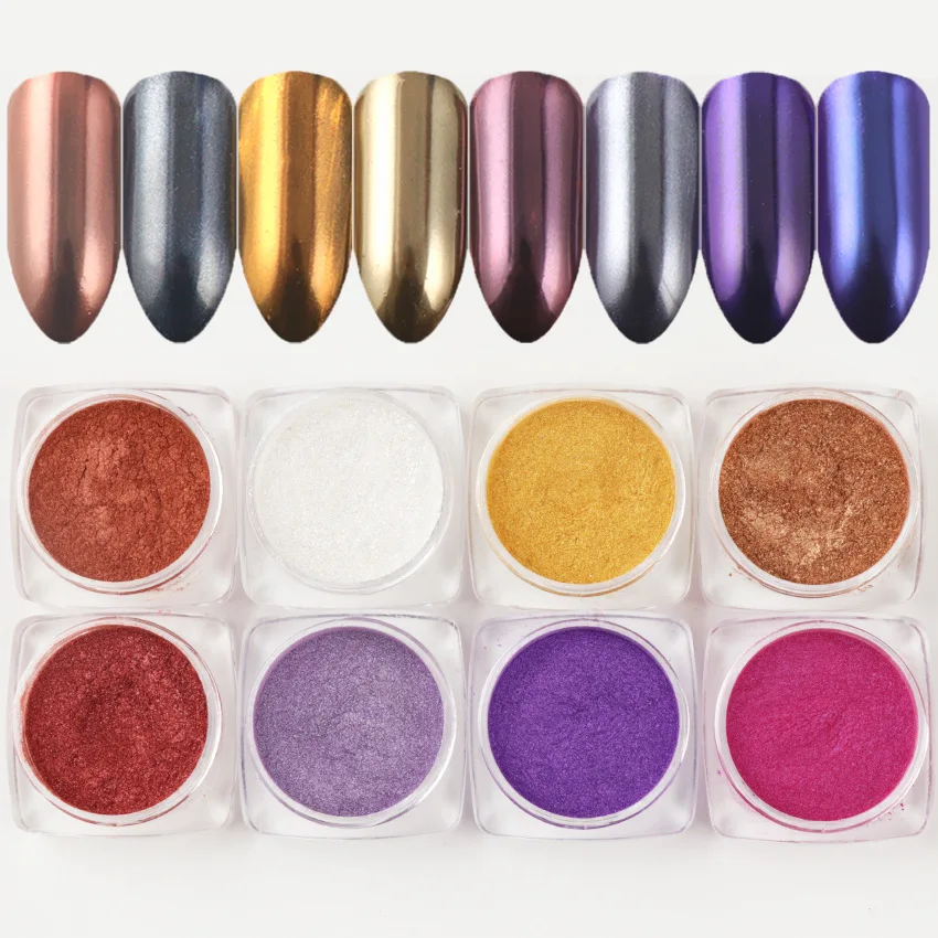 Голографические Dip порошки для ногтей градиентные погружения блестки украшения