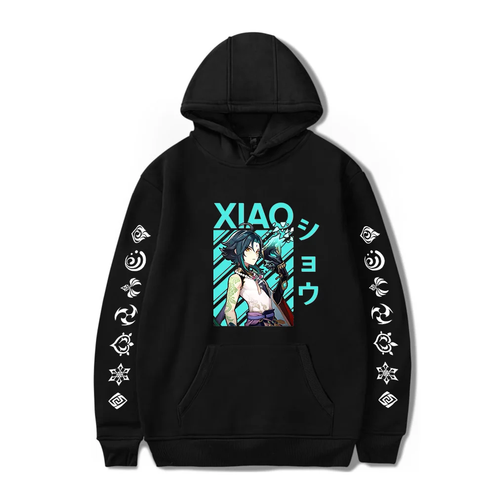 

printGenshin Impact Hoodies Men Women Sweatshirts Hu Tao Xiao Zhongli Ganyu QiQi Diluc Tartaglia Clothes Boys Girls Sweatshirts