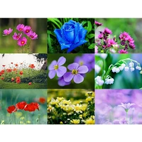 diy spring flower full square drill diamond painting colorful handmade cross stitch embroidery mosaic home room wall decor