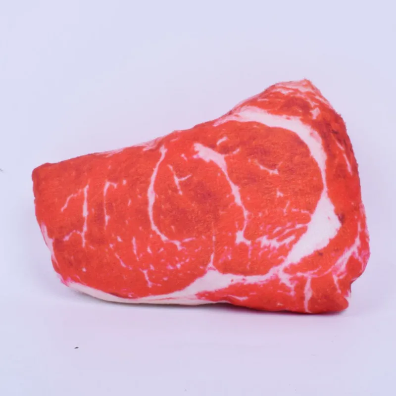

Pet Dog Chews And Molars Resistant Plush Vocal Toy Simulation Beef