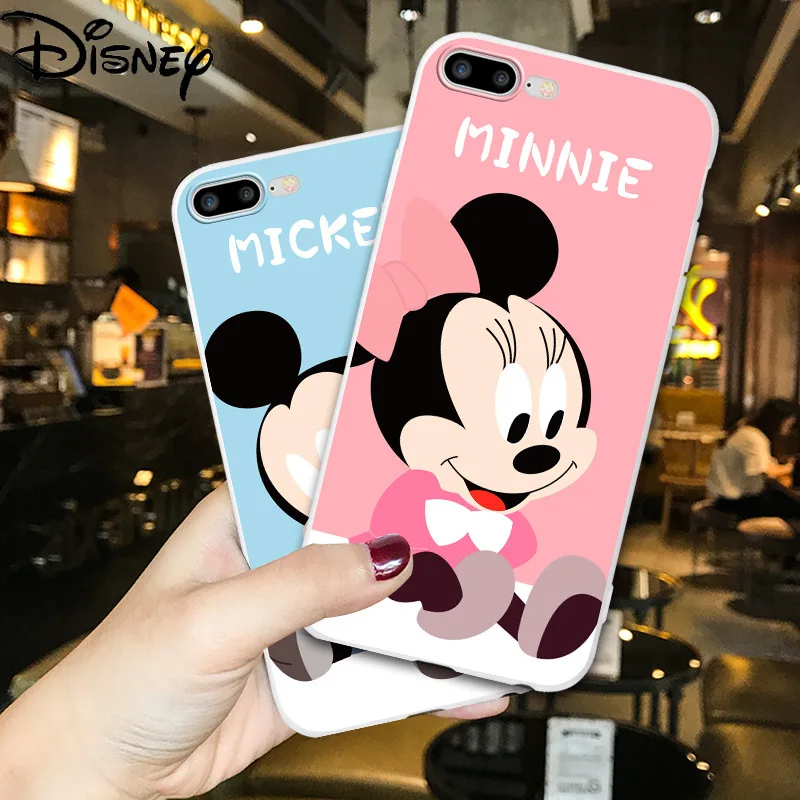 

Disney cartoon couple mobile phone case for iPhone xs/xsmax/cute Mickey mobile phone cover 6plus/7plus/xr/8plus/6 7 8