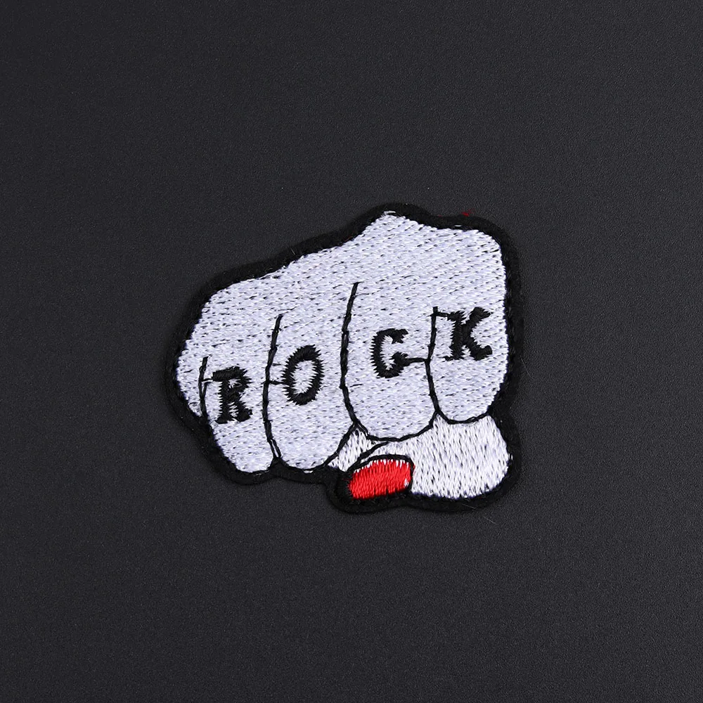 Нашивки для часов в стиле ретро 3D аппликации с вышивкой виде кулака кота сделай