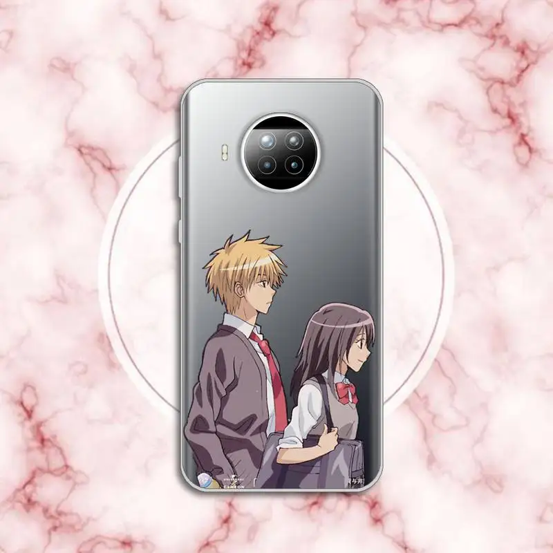 

Maid Sama anime manga Anti-fall luxury Phone Case cover Transparent for Xiaomi Redmi note 10 t 8 9 pro lite 11