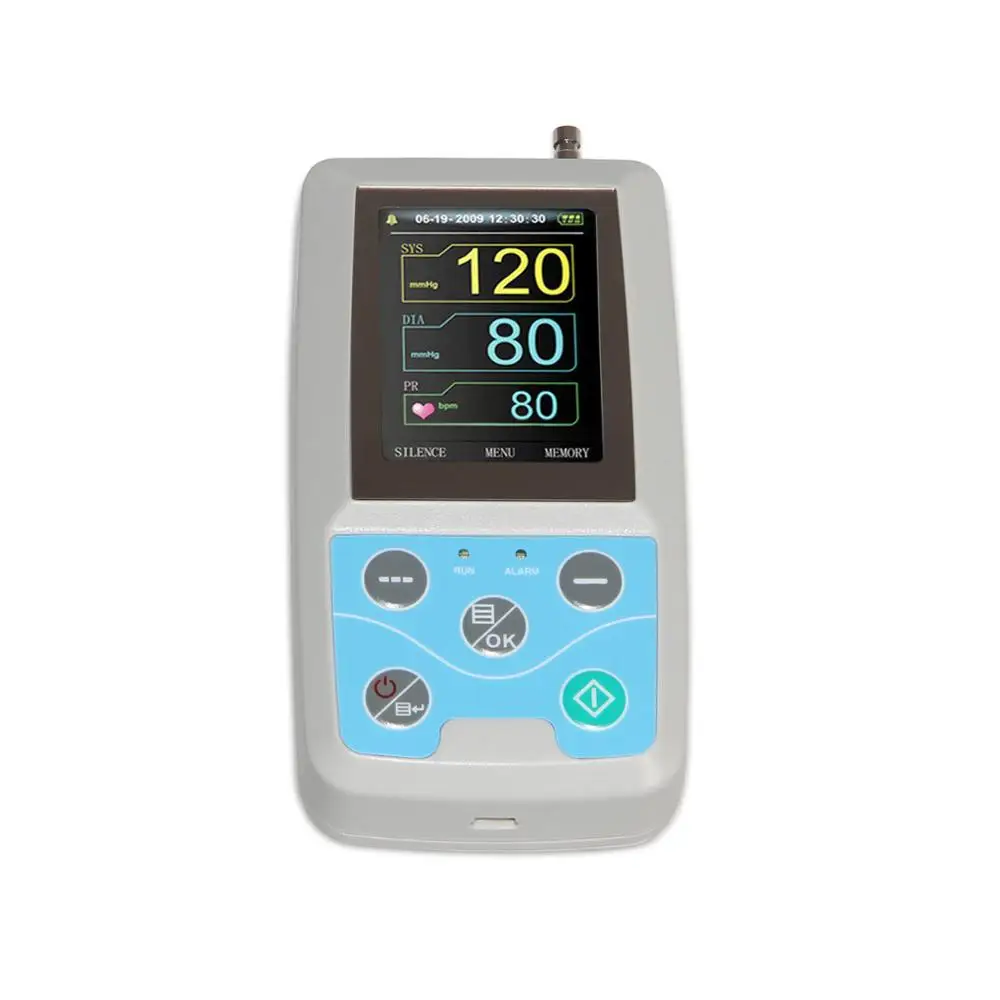 ABPM50 24 часа Амбулаторный монитор кровяного давления Holter ABPM BP с программным