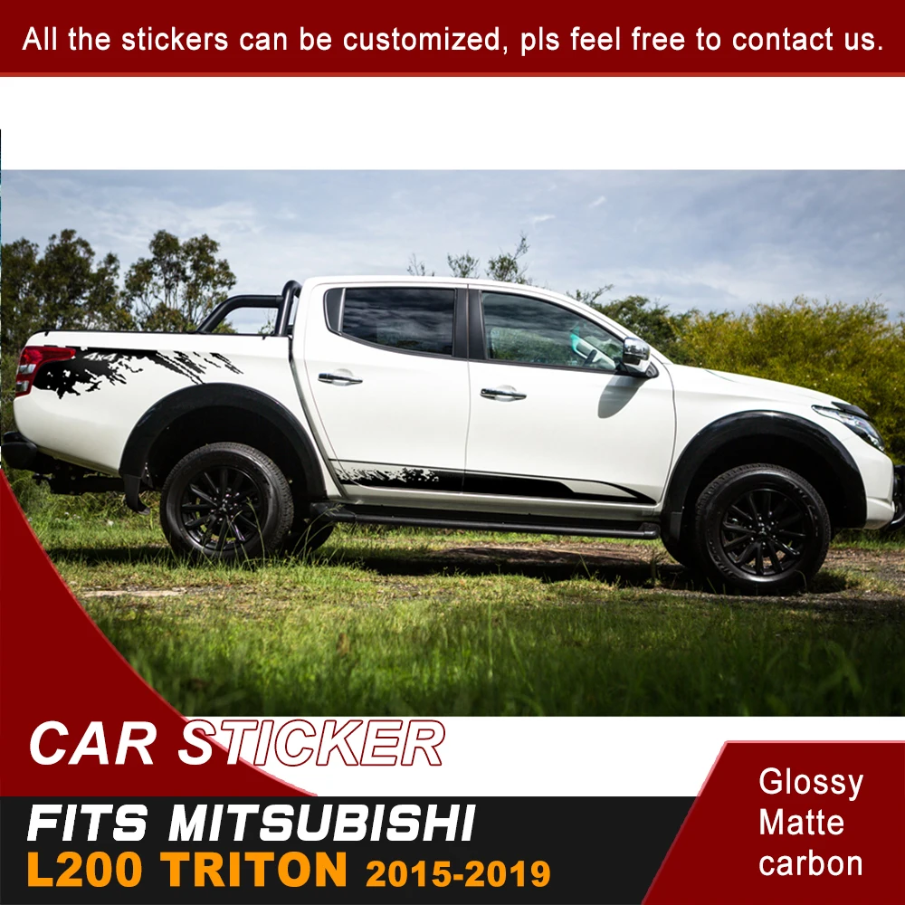 Автомобильные аксессуары 4 шт. виниловые стикеры на боковые двери и задний