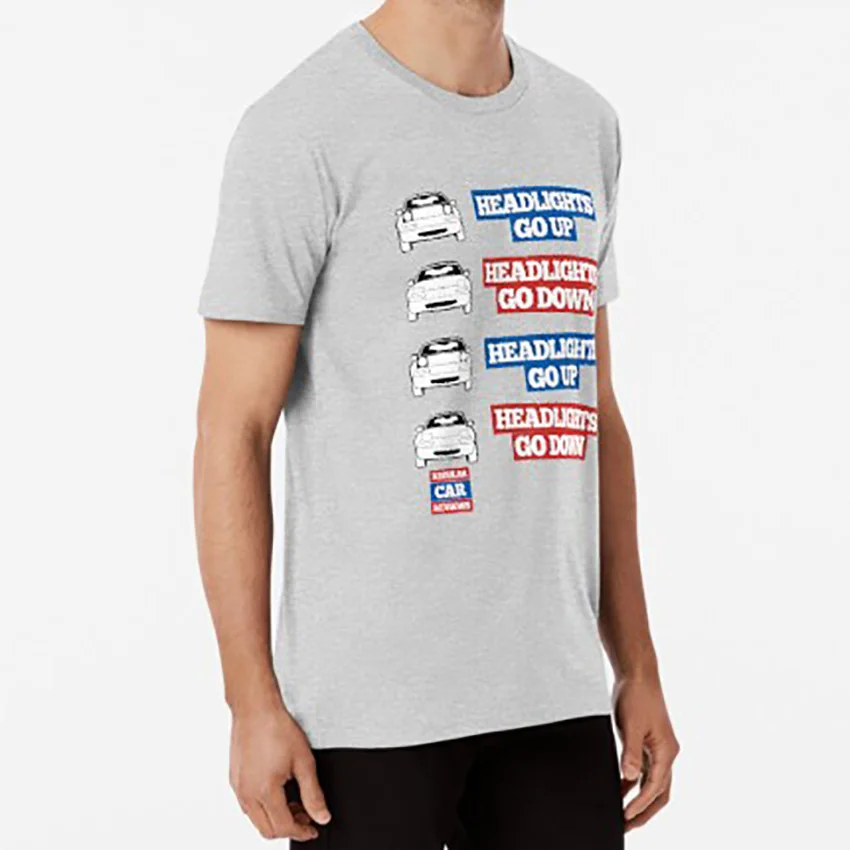 Фары ходят вверх/вниз Miata MX-5 футболка обычный автомобиль отзывы фары вверх вниз |