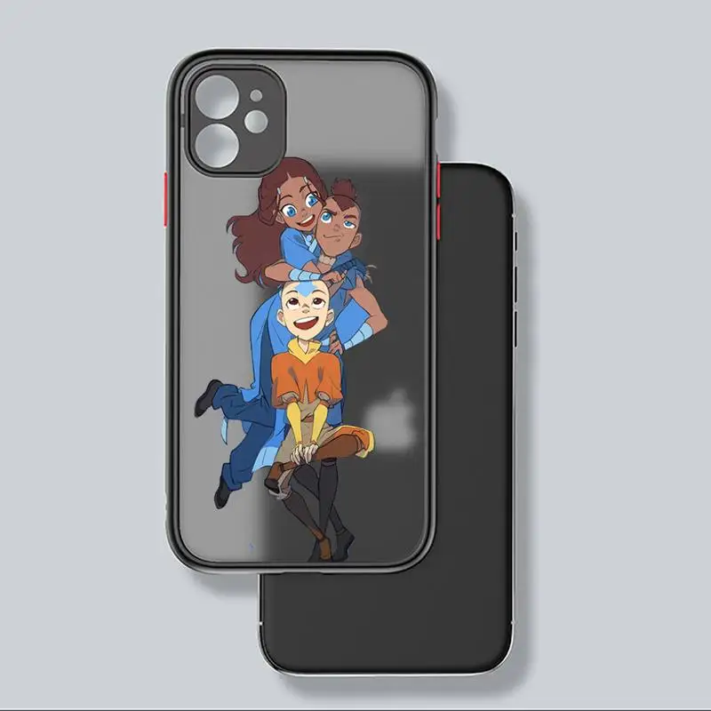 

Anime avatar the last airbender Phone Case Matte Transparent for iPhone 7 8 11 12 s mini pro X XS XR MAX Plus coque