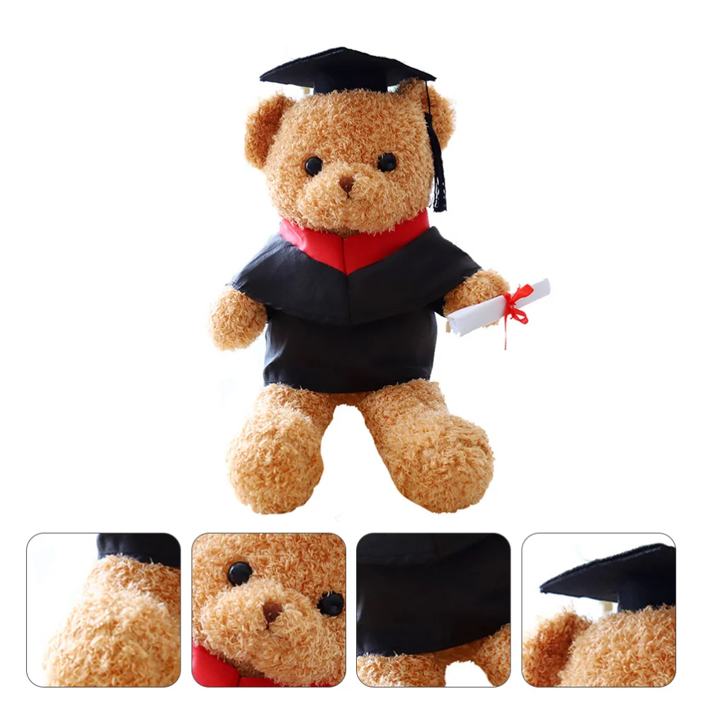 Очаровательный Выпускной сезон медведь кукла прекрасный с врачебными шляпами