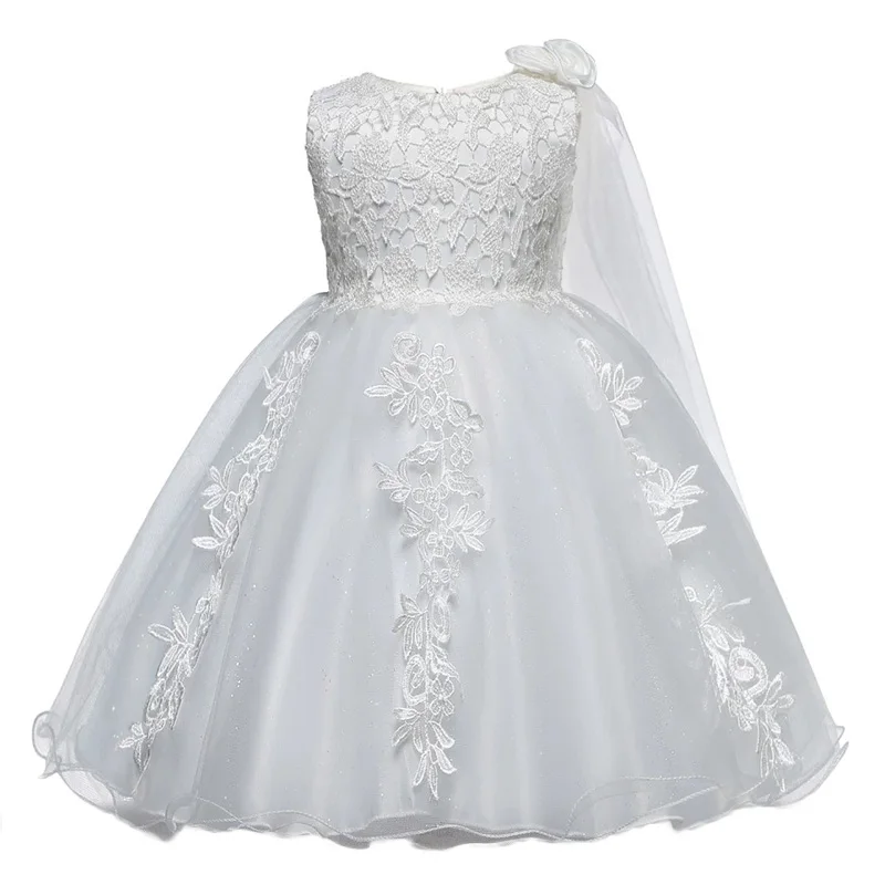 Бальное платье принцессы для маленьких девочек 1 го дня рождения и крещения