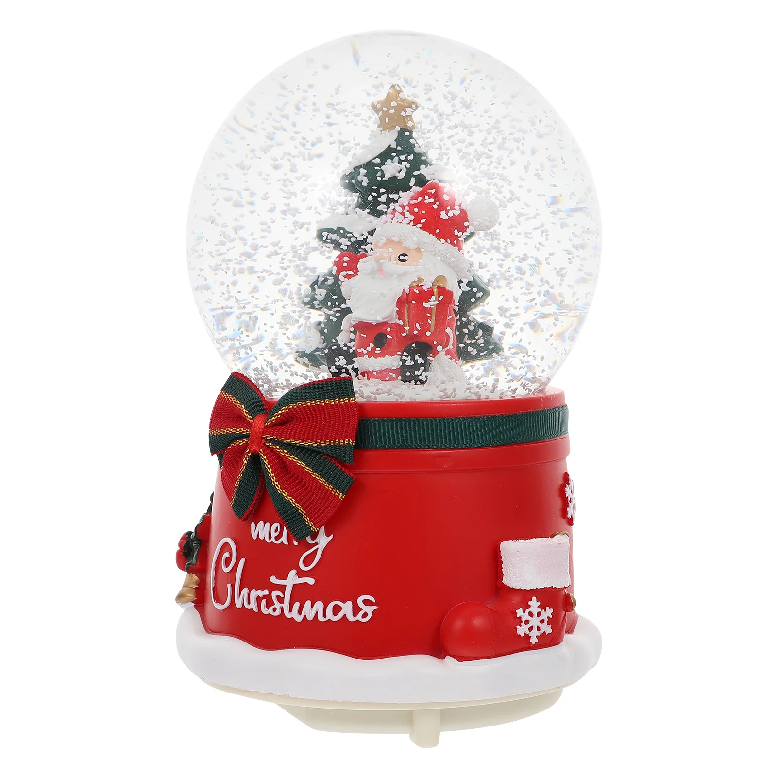 

1Pc Decorative Cartoon Box Rotating Crystal Christmas Ornament