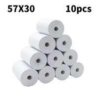 thermal paper 57x30 mm pos printer 10 rolls mobile bluetooth cash register paper rolling papers pos hospitality