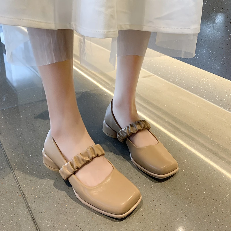 

Spring Autumn Girls Lolita Shoes Patent Leather Women Mary Janes Shoes Platform Woman Flats Round Toe Ladies Shoes Square Toe