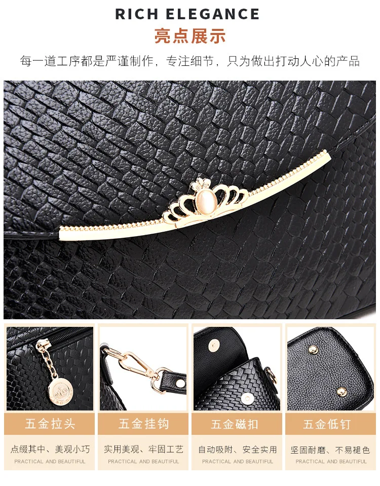 

Women Handbags Mother's Bag Diagonal Shoulder Bag Middle-aged Women's Bag Weaving Casual Joker Fashion Satchels Designer Bag