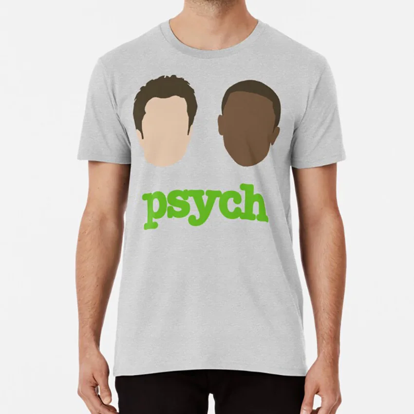 

Лица психоделической футболки Psych Usa Шон Спенсер Бёртон Геттер