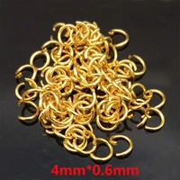 stainless steel jewelry findings 50pcs gold tone open jump rings connectors for jewelry making 3 5mm 10mm