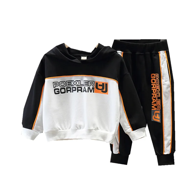 

New children's clothing boy suit Korean spring and autumn boys cotton clothes children's sweater sports two-piece suit