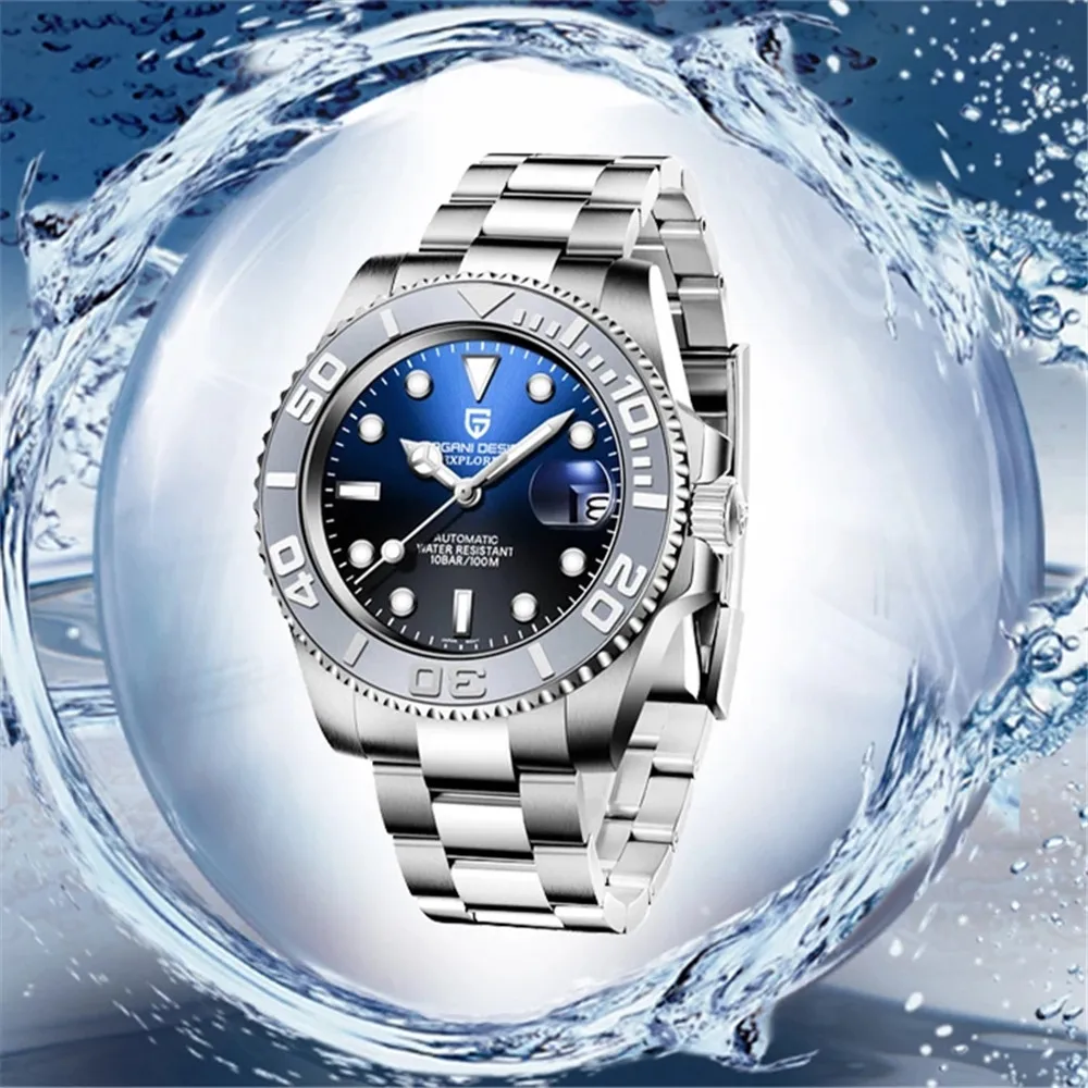 Часы наручные PAGANI Мужские механические брендовые водонепроницаемые спортивные