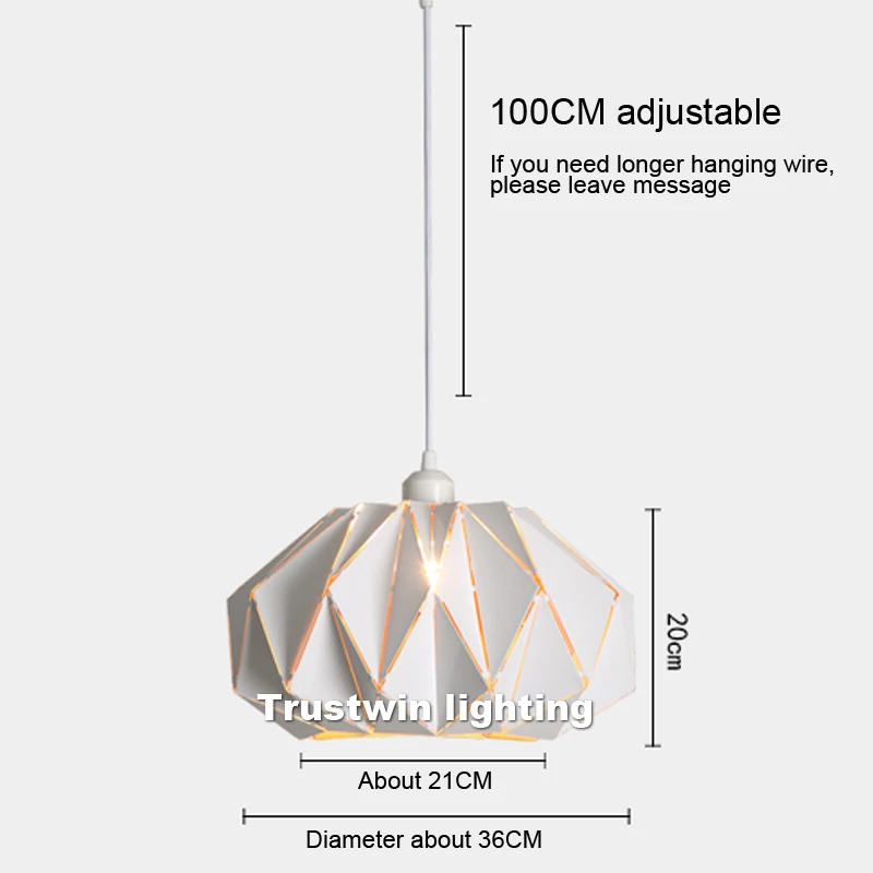 

2 pieces European hollow irregular iron LED chandelier hanging light white black modern dinning restaurant LED chandelier light