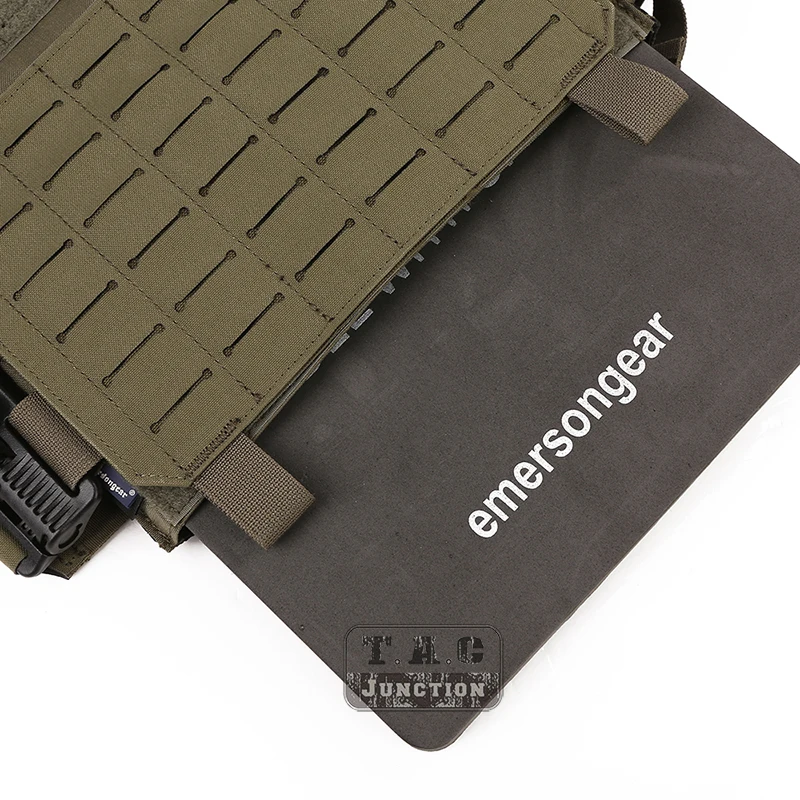 

Emersongear Tactical LAVC Assault Vest Emerson Laser Cut MOLLE Plate Carrier Low Profile Quick Release Rapid Modular Vest Black